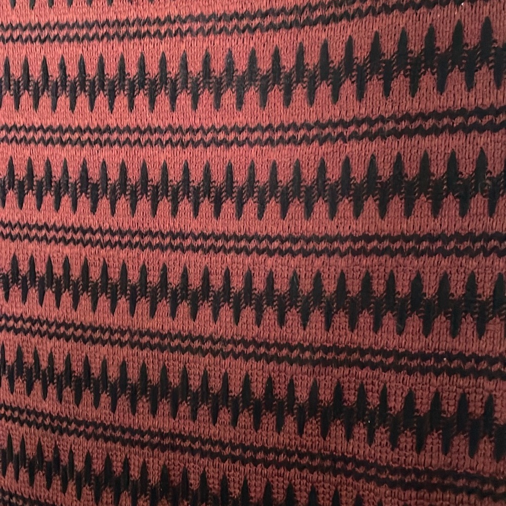 Free People Red Ribbed Ruffled Mini Dress - Picture 8 of 9